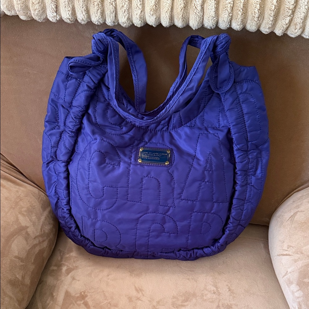 Marc by Marc Jacobs Quilted Royal Purple Shoulder Bag